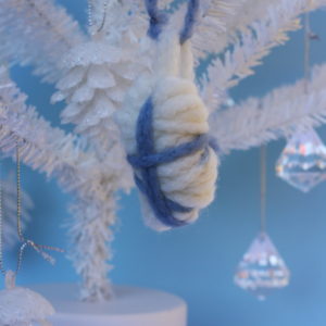 Blue and White Parcel Ornament